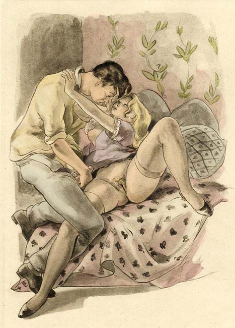 Vintage erotic porn drawings full size