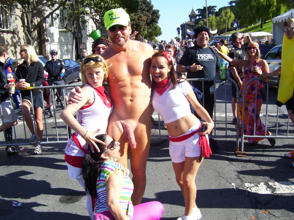 Public cfnm bay to breakers erection full size
