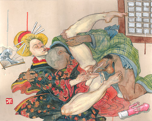 Vintage japanese erotic art full size
