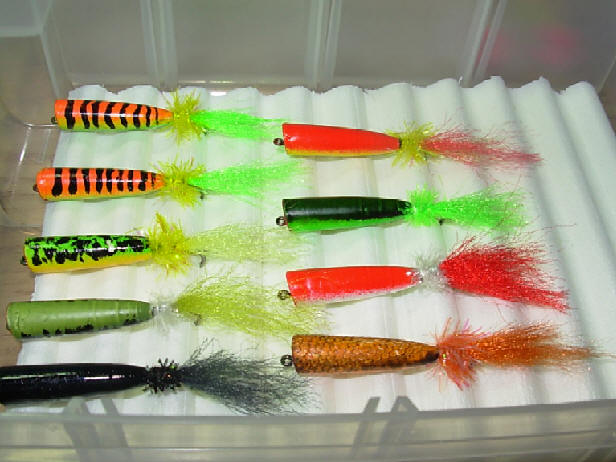 Painting bass poppers full size