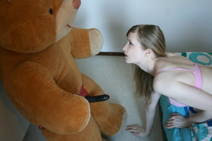 Girl teddy bear porn full size