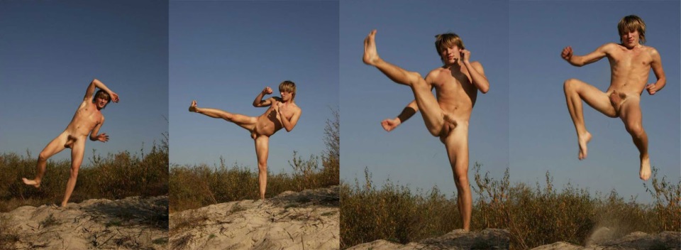 Nude karate men naked full size