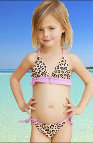 Young little girl models bikinis 600X924 jpeg