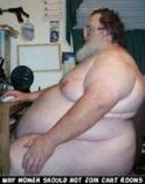 Fat person on computer 474X600 jpeg