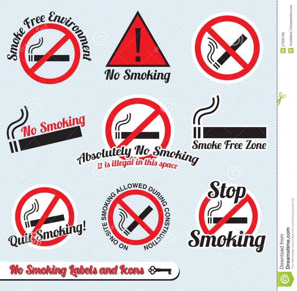 No smoking sign vector full size