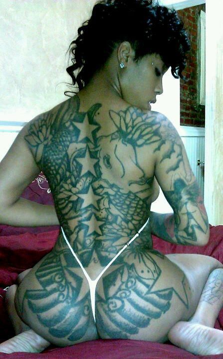 Black girl booty tattoos full size