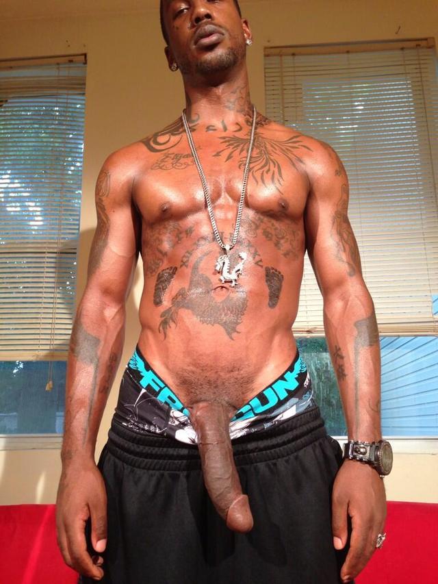 Big black african american man full size