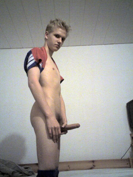 Blonde teen boy full size