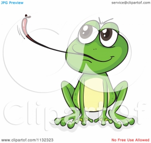 Cartoon frog catching fly 960X910 jpeg