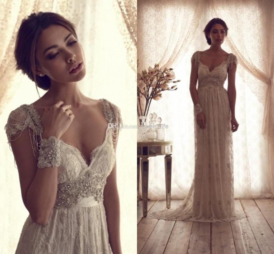 Vintage lace wedding dresses full size