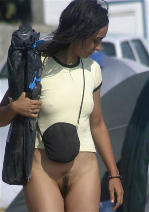 Bottomless girls public full size