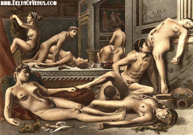 Ancient erotic art orgy full size