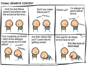 Cyanide and happiness grammar allergy 960X725 jpeg
