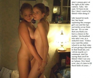 Girls forced lesbian caption 733X620 jpeg