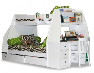 Twin full bunk bed with desk 530X415 jpeg