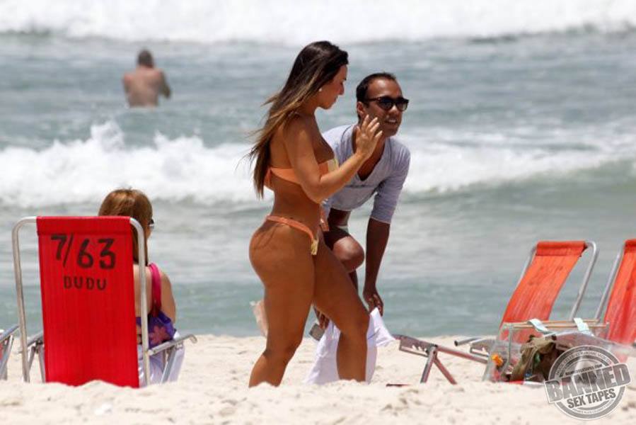 Nicole bahls thong bikini beach full size