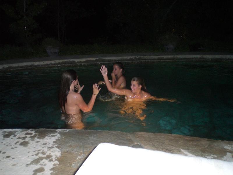 Teens skinny dipping pool party full size