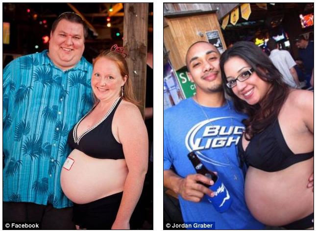 Pregnant women and their boyfriend full size