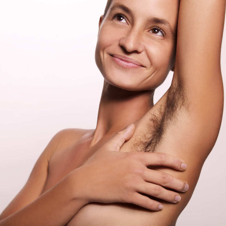 Women underarm hair full size