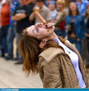 Girl eating hot dog meme 604X620 jpeg