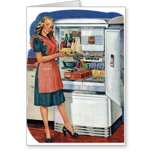 Vintage 50s kitchen women full size