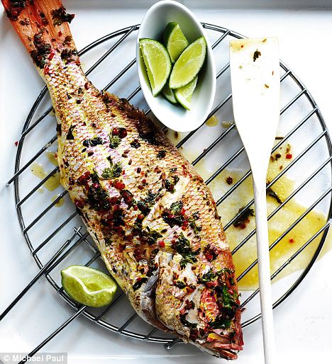 Grilled whole red snapper recipe full size