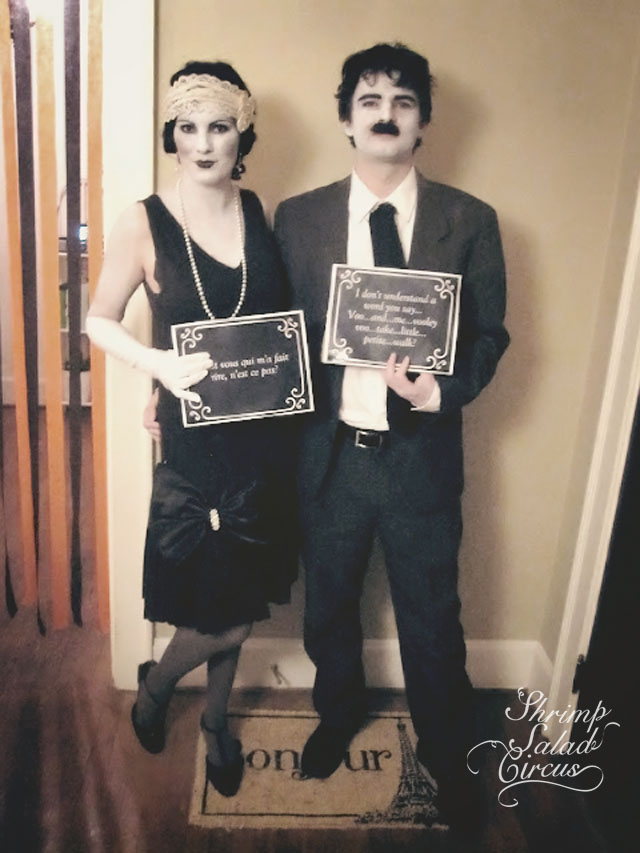 Couples halloween costumes silent film stars full size