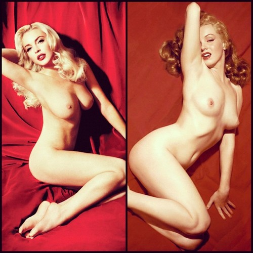 Marilyn monroe lindsay lohan nude in playboy full size