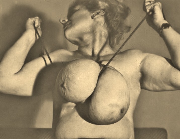 Vintage big breast bondage model full size