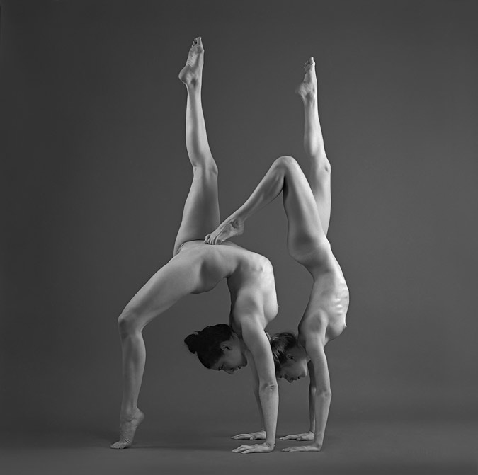Naked girls doing nude yoga full size