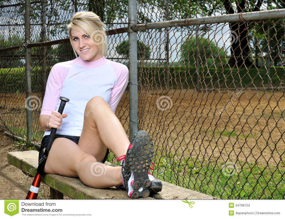 Sexy softball players full size