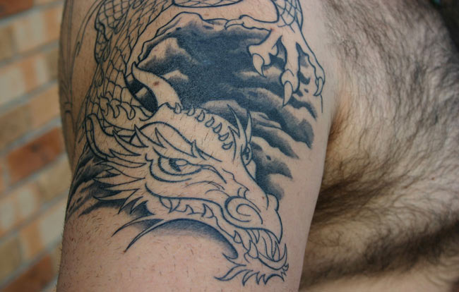 Chinese dragon tattoo designs full size