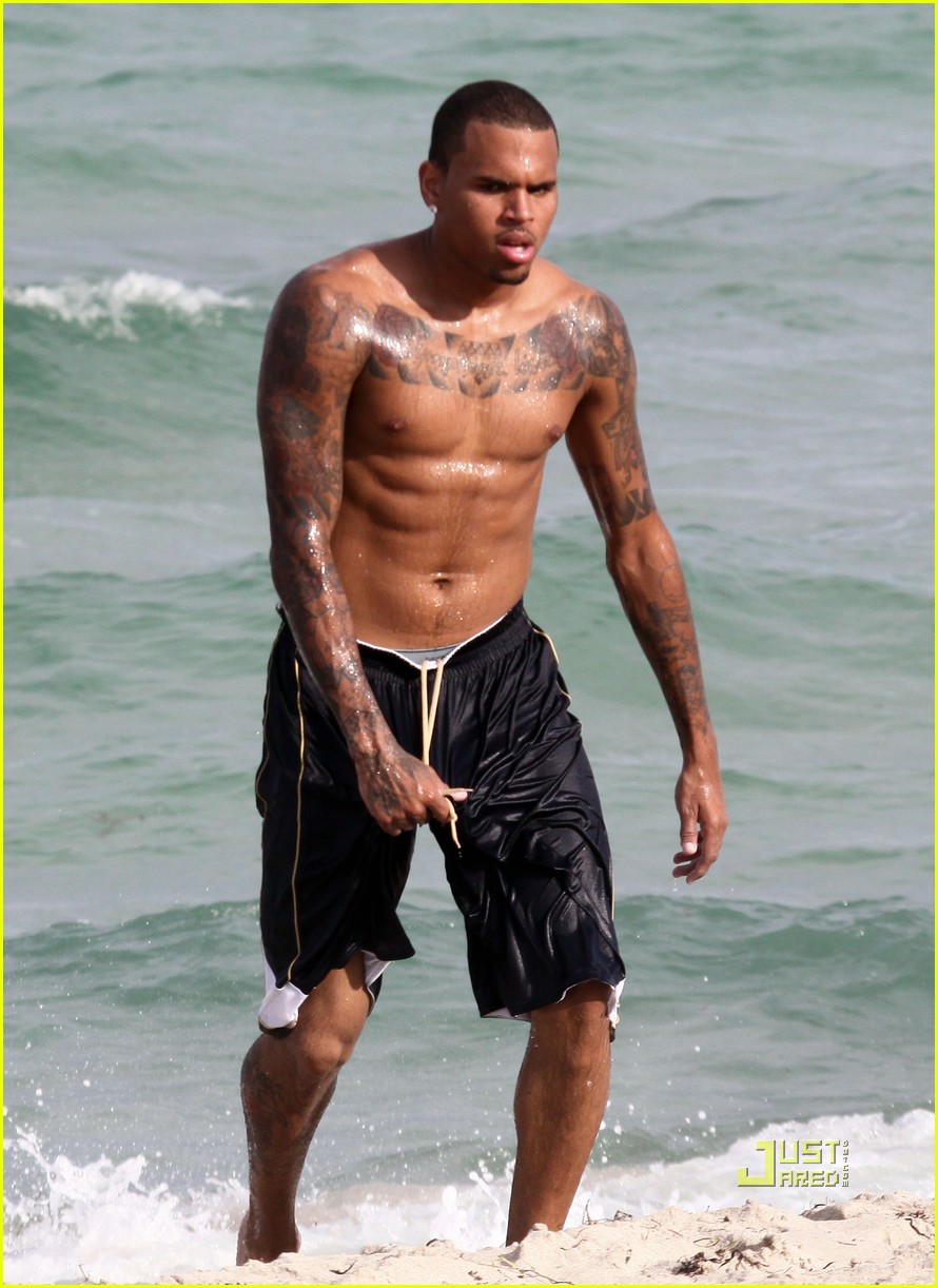 Chris brown shirtless full size