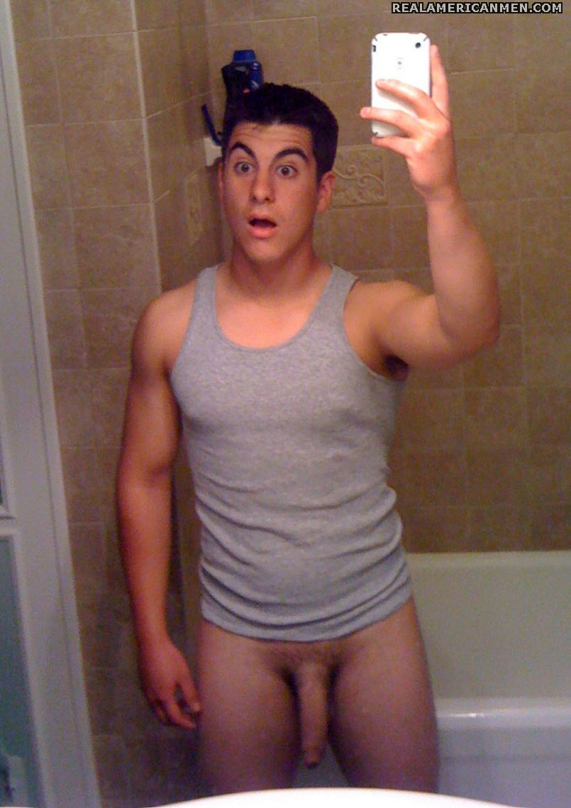 Cute naked guy cell phone full size