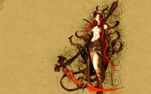 Fantasy art women warriors 960X600 jpeg