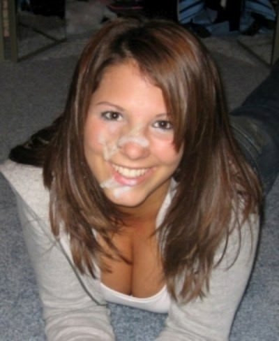 Cum shot brunette girl faces full size