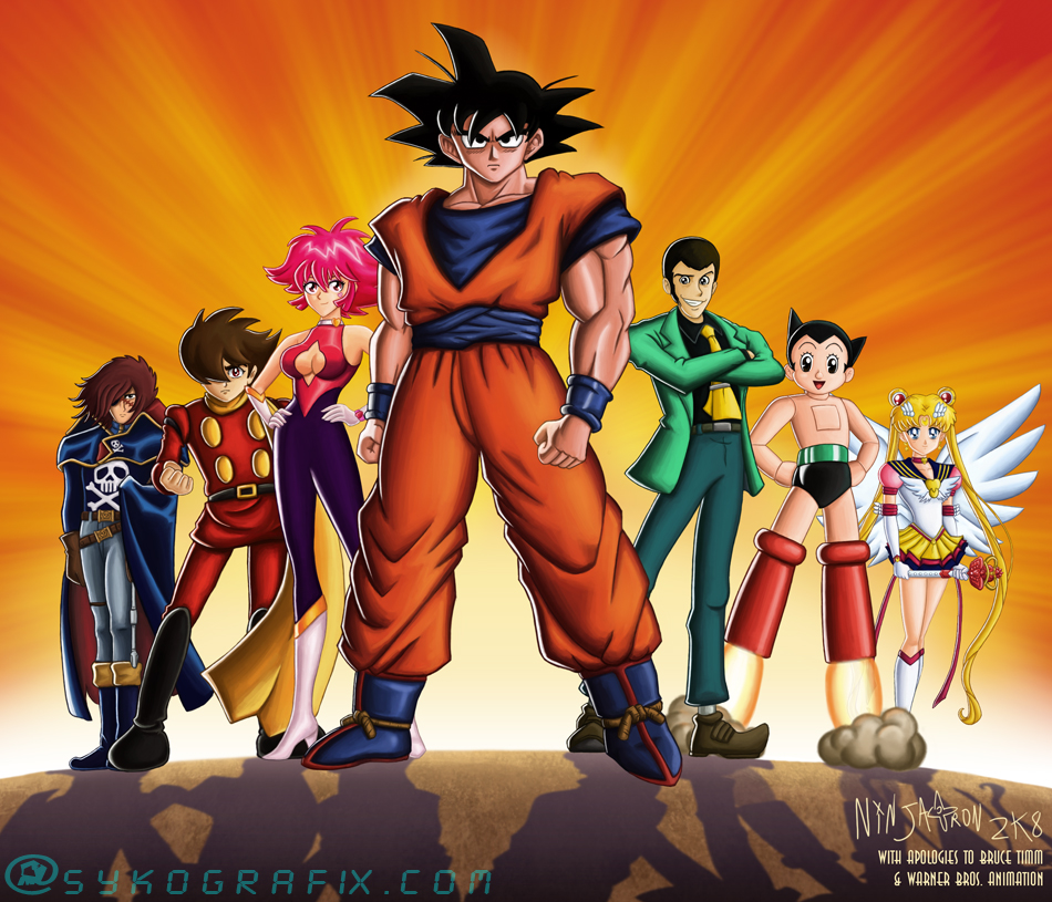 Anime justice league meme full size