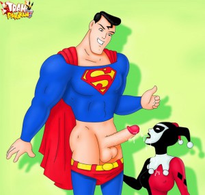Superman and harley quinn cartoon porn 700X665 jpeg
