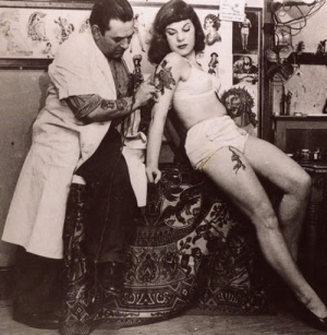 Vintage woman tattoo 500X513 jpeg
