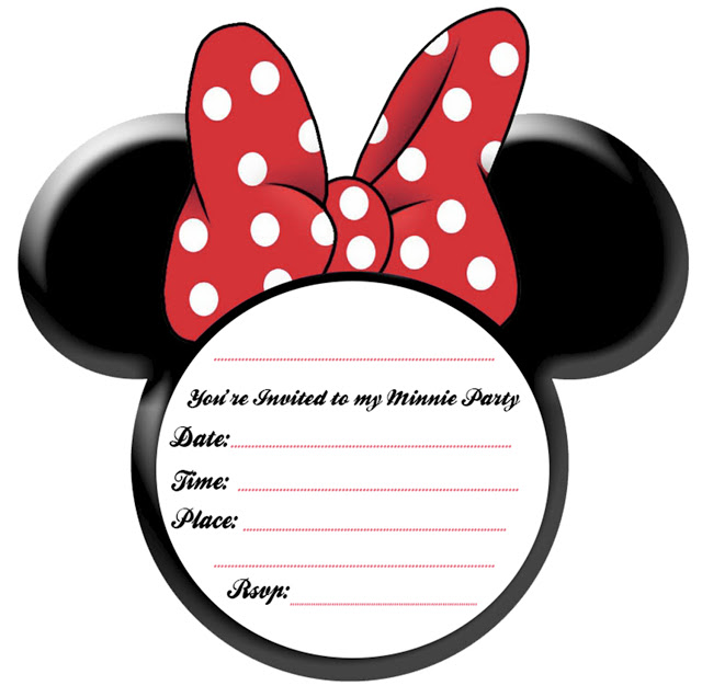 Minnie mouse printable invitations full size
