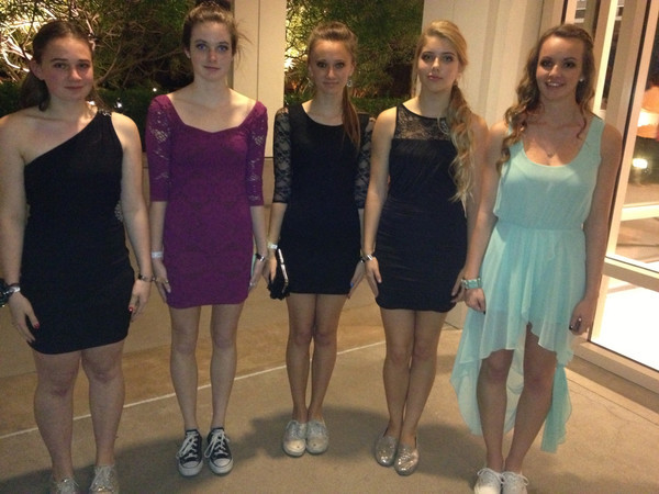 High school boys wearing girls dress full size