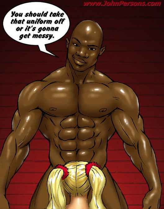 Two hot blondes bet on big black cock comic full size