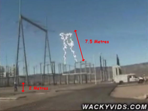 High voltage electrical arc full size