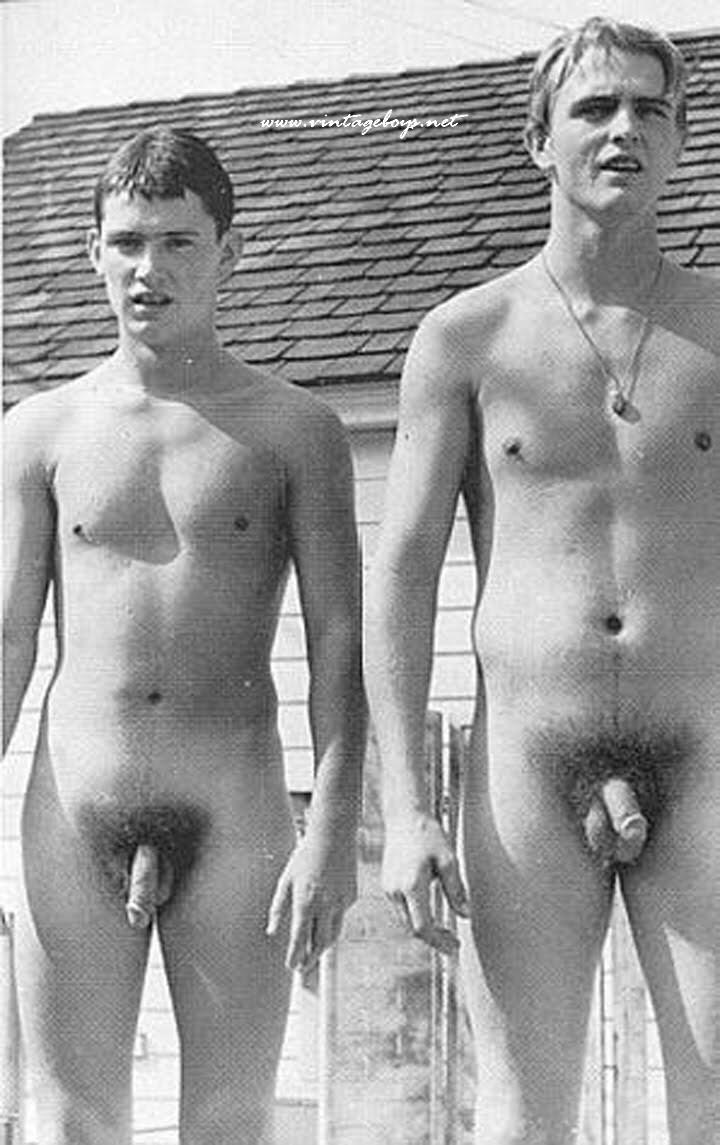 Vintage male nude swim team full size