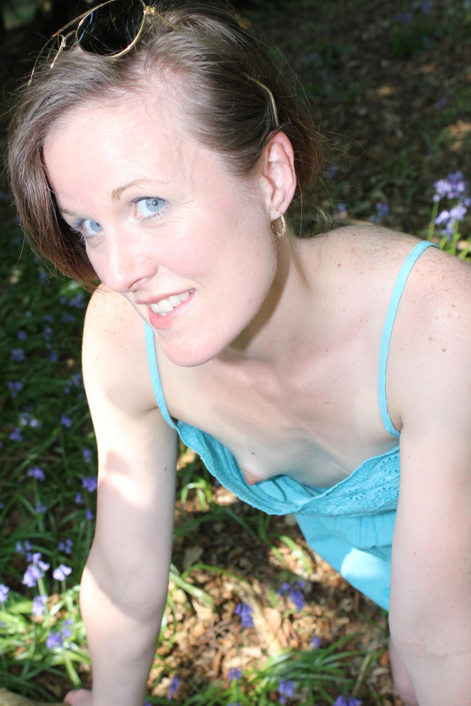 Small tit downblouse blouse full size