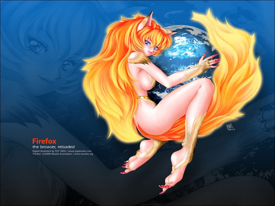 Anime firefox girl full size