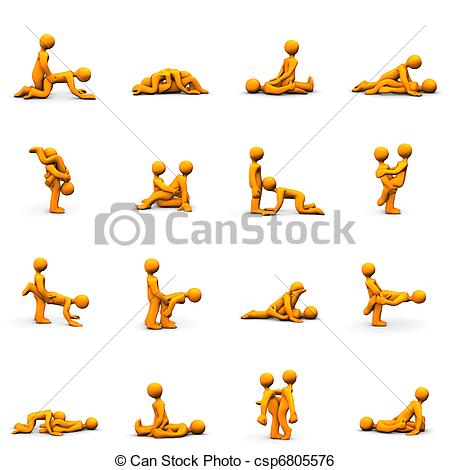 Cartoon kama sutra sex position illustration full size