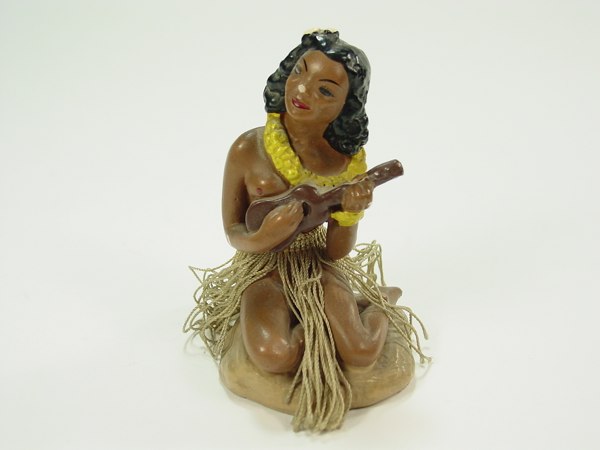 Vintage hula girl nude full size