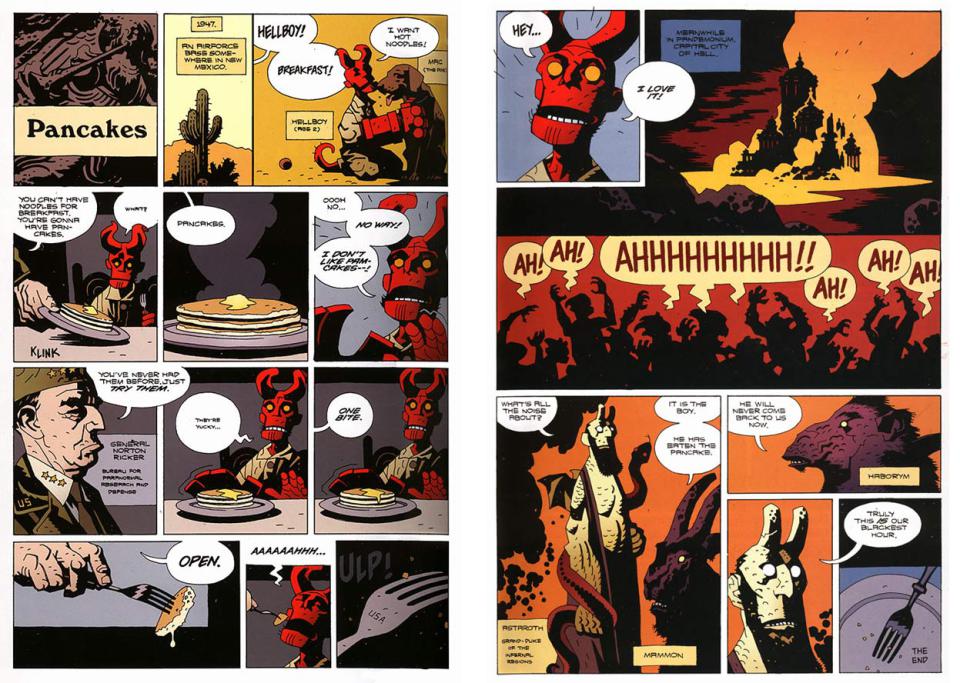 Comic hellboy pancakes full size