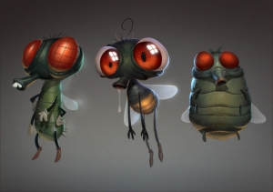 Cartoon fly insect 640X452 jpeg